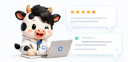 パソコンで口コミ返信を作成する牛くんずAI